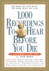 Image for 1,000 recordings to hear before you die: a listener&#39;s life list
