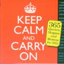 Image for Keep Calm and Carry on Calendar 2011