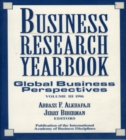 Image for Business Research Yearbook, : Global Business Perspectives