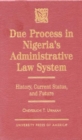 Image for Due Process in Nigeria&#39;s Administrative Law System : History, Current Status, and Future