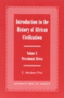 Image for Introduction to the History of African Civilization