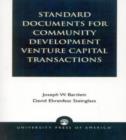 Image for Standard Documents for Community Development Venture Capital Transactions