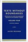 Image for Texts Without Boundaries:  Protocols of Non-Documentary Writing in the Rabbinic Canon