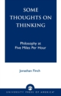 Image for Some Thoughts on Thinking