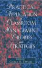 Image for Practical Application of Classroom Management Theories into Strategies