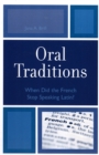 Image for Oral Traditions