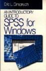 Image for An Introductory Guide to SPSS for Windows
