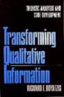 Image for Thematic analysis  : coding as a process for transforming qualitative information