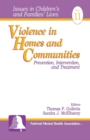 Image for Violence in homes and communities  : prevention, intervention, and treatment