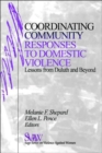 Image for Coordinating community response to domestic violence  : lessons from the &quot;Duluth model&quot;