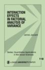 Image for Interaction effects in factorial analysis of variance