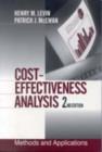 Image for Cost effectiveness  : methods and applications