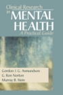 Image for Clinical Research in Mental Health