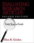 Image for Evaluating research articles from start to finish