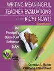 Image for Writing meaningful evaluations for non-instructional staff - right now!!  : the principal&#39;s quick-start reference guide