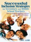 Image for Successful Inclusion Strategies for Secondary and Middle School Teachers
