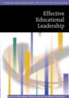 Image for Effective educational leadership