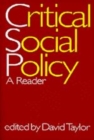 Image for Critical Social Policy : A Reader
