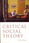 Image for Critical social theory  : culture, society and critique