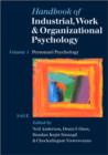 Image for Personnel psychology : Volume 1 : Handbook of Industrial, Work &amp; Organizational Psychology Personnel Psychology
