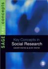 Image for Key concepts in social research