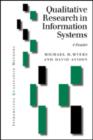 Image for Qualitative research in information systems  : a reader