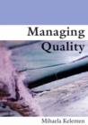 Image for Managing quality  : a multi-disciplinary approach