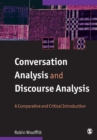 Image for Conversation analysis and discourse analysis  : a comparative and critical introduction
