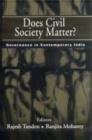 Image for Does Civil Society Matter? : Governance in Contemporary India