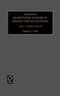 Image for Advances in Quantitative Analysis of Finance and Accounting