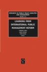Image for Learning from international public management reform