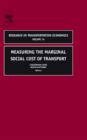 Image for Measuring the marginal social cost of transport