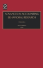 Image for Advances in Accounting Behavioral Research