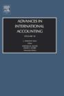 Image for Advances in international accountingVol. 16