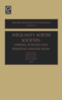 Image for Inequality across societies  : families, schools and persisting stratification