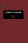 Image for Research in financeVol. 20