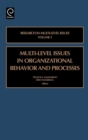 Image for Multi-level issues in organizational behavior and processes