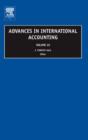 Image for Advances in international accountingVol. 20