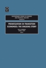 Image for Privatization in transition economies  : the ongoing story