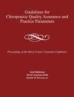 Image for Guidelines for Chiropractic Quality Assurance and Practice Parameters
