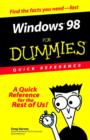 Image for Windows 98 for dummies quick reference
