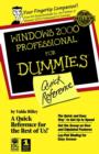 Image for Windows 2000 Professional for Dummies Quick Reference