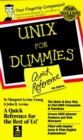 Image for UNIX For Dummies Quick Reference