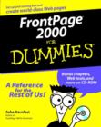 Image for FrontPage 2000 For Dummies