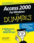 Image for Access 2000 for Windows For Dummies