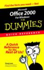 Image for Microsoft Office 2000 for Windows for dummies  : quick reference