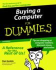 Image for Buying a Computer For Dummies(R)