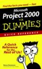 Image for Microsoft Project 2000 For Dummies Quick Reference