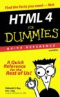 Image for HTML 4 for dummies quick reference