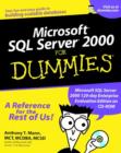 Image for Microsoft SQL Server 2000 for Dummies
